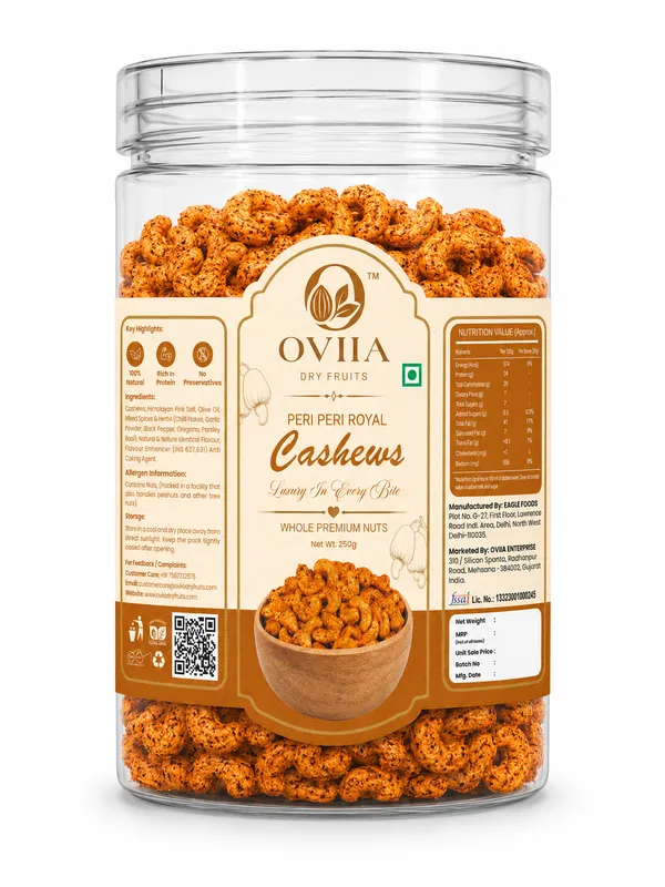 Oviia_Peri_Peri_Flavoured_Roasted_Cashews_200G