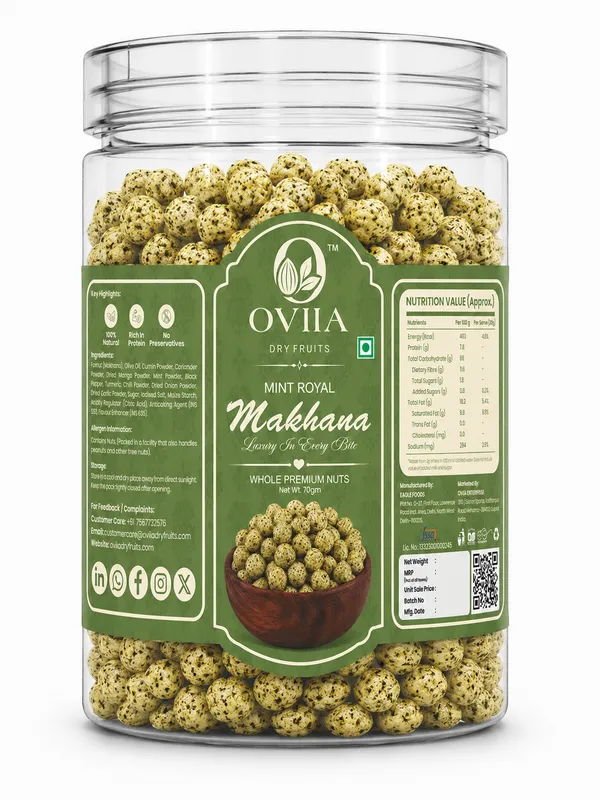 Oviia_Mint_Pudina_Flavoured_Roasted_Makhana