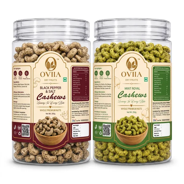 Oviia_Black_Pepper_Salt_&_Mint_Roasted_Cashews_Combo_Pack_Of_2