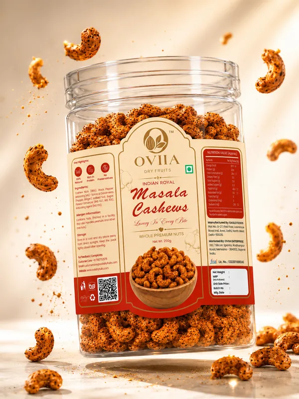 Oviia_Indian_Royal_Masala_Flavoured_Roasted_Cashews_250G