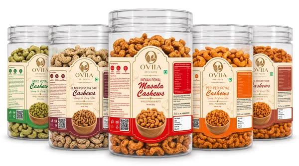 Oviia_Multi-Flavour_Roasted_Cashews_Assortment_Pack_Of_5