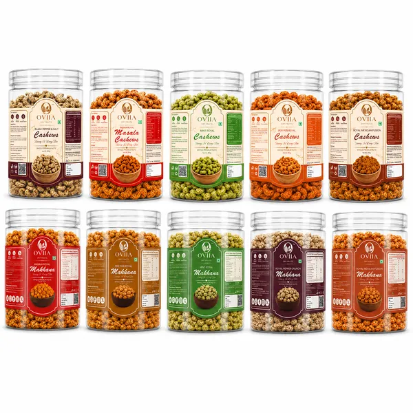 Oviia_Assorted_Flavoured_Makhana_&_Cashew_Combo_Pack_Of_10