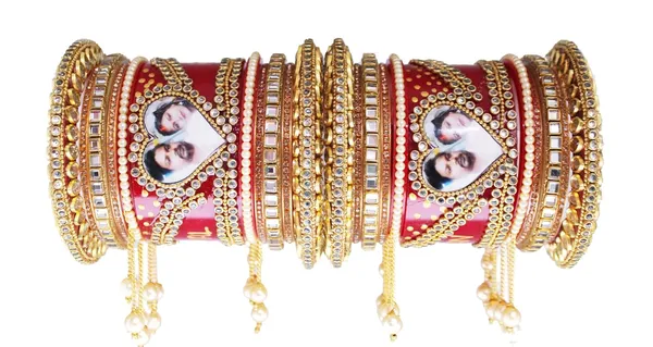 Heart_Shape_Name_photo_Rajwada_Chooda_set