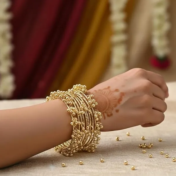 Kashmiri_Gold_Plated_Ghungroo_Bangles_Set_-_Pack_Of_2