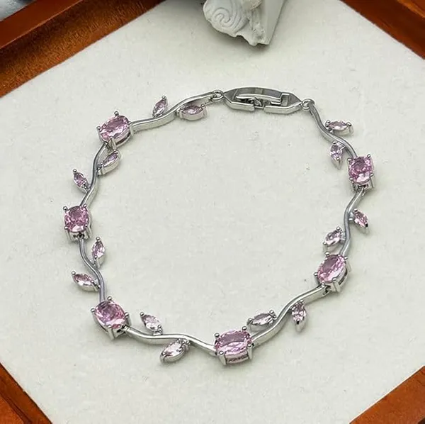 Gold_Plated_Floral_Bracelet_For_Women