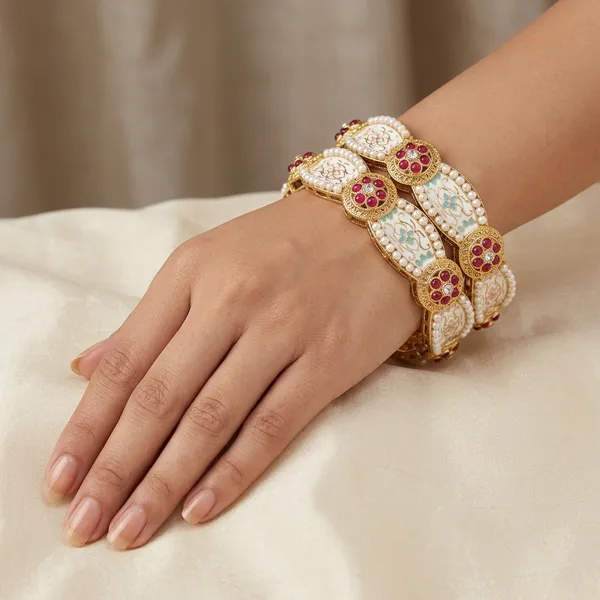 Pearl_Meenakari_Bangles_For_Women