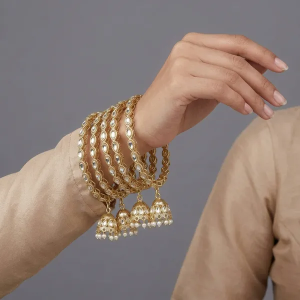 Gold_Plated_Lathkan_Jhumki_Bangles