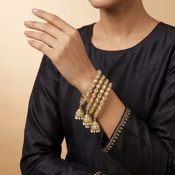 Gold_Plated_Lathkan_Jhumki_Bangles