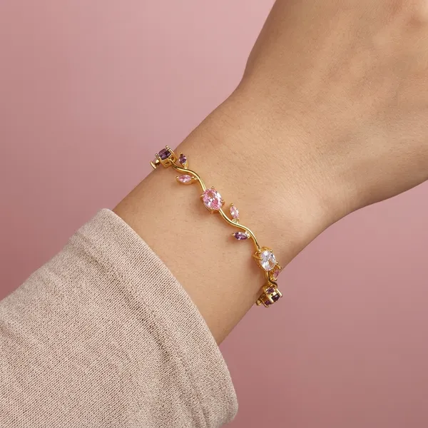 Gold_Plated_Floral_Tulip_Bracelet