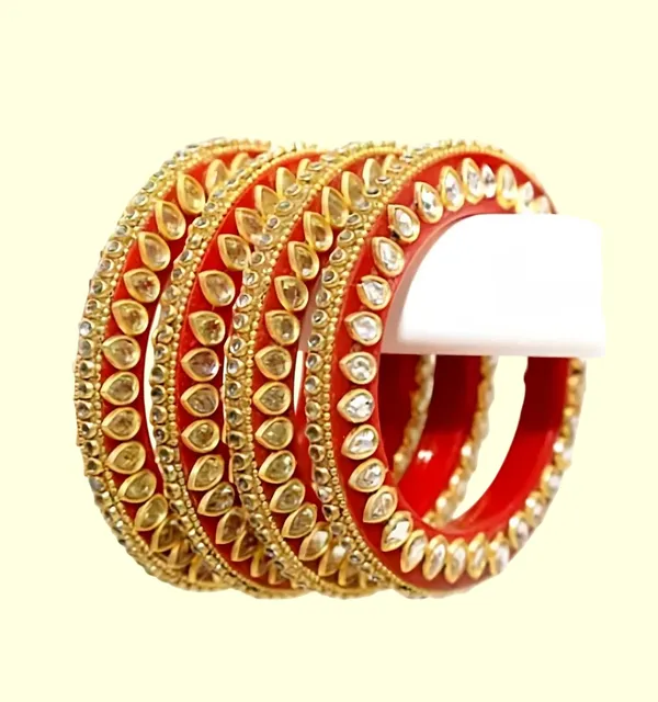 Kundan_Design_Rajasthani_Bangles_Set_For_Women