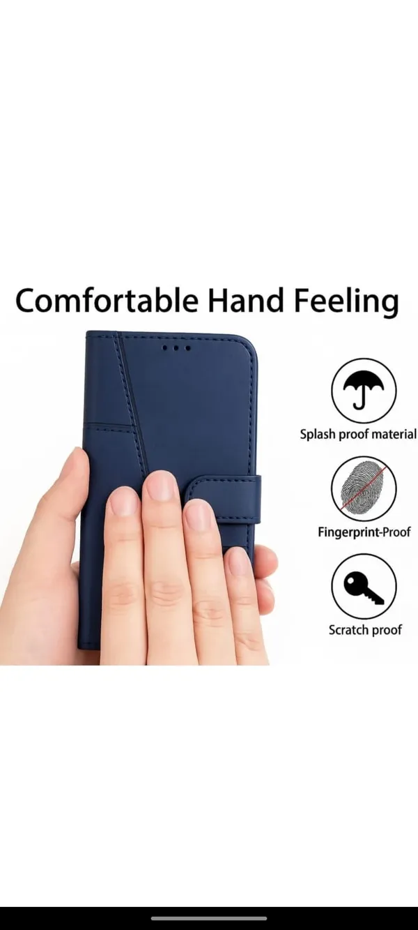 Navy_Blue_Leatherette_Magnetic_Flip_Wallet_Phone_Case_Cover_poco_c85_x