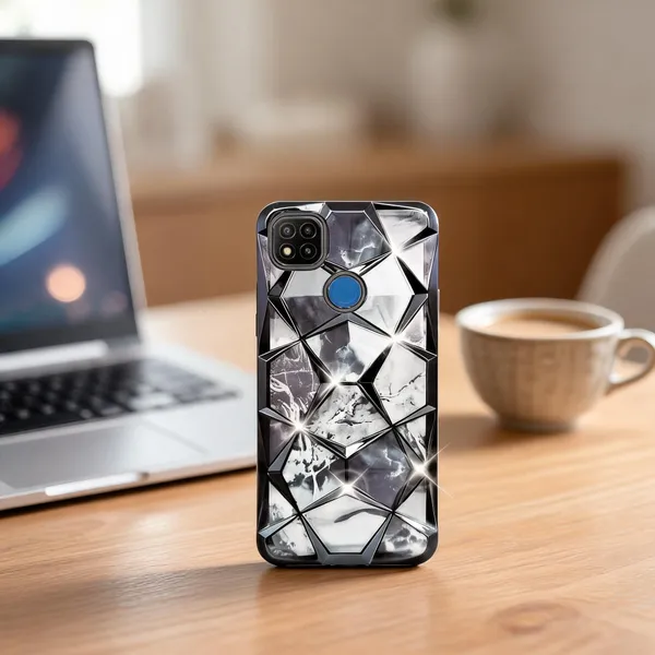 Grey_Marble_Ruby_Geometric_Glossy_Slim_Phone_Case_Cover