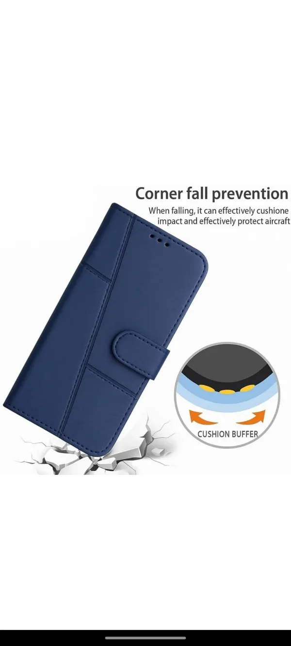 Navy_Blue_Leatherette_Magnetic_Flip_Wallet_Phone_Case_Cover_poco_c85_x