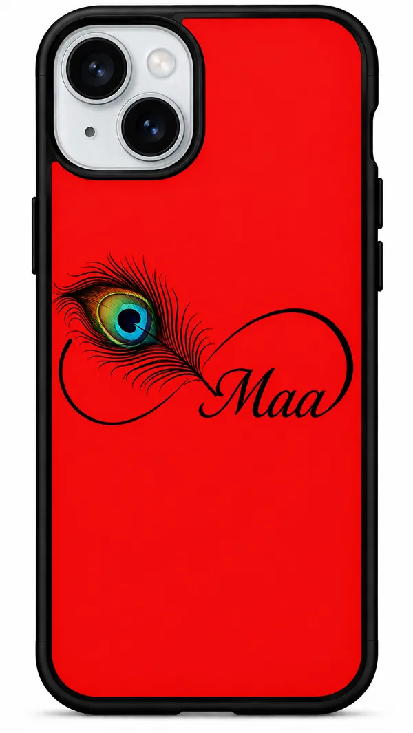 Red_Printed_Mobile_Phone_Case_With_Maa_Design