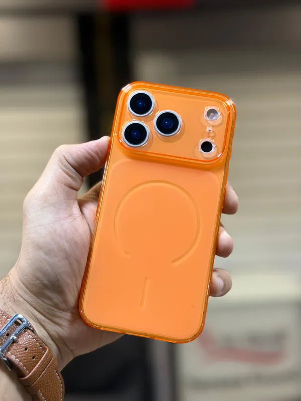 Orange_Transparent_Magnetic_Ring_Pvc_Phone_Case