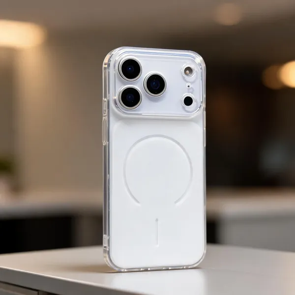 White_Transparent_Magnetic_Ring_Pvc_Phone_Case