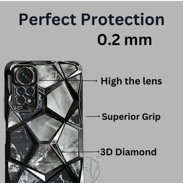 Black_Marble_3D_Diamond_Geometric_Textured_Slim_Mobile_Case