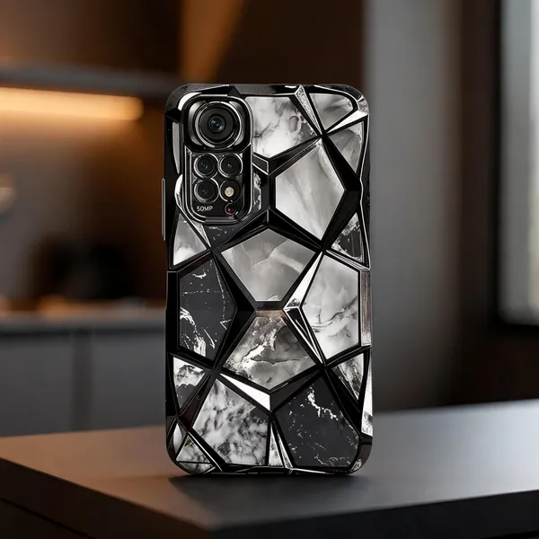 Black_Marble_3D_Diamond_Geometric_Textured_Slim_Mobile_Case