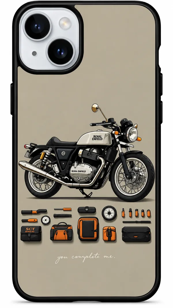 Beige_Royal_Enfield_Motorcycle_Printed_Phone_Case