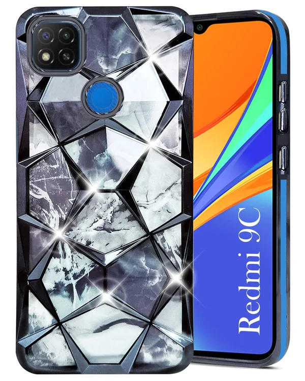 Grey_Marble_Ruby_Geometric_Glossy_Slim_Phone_Case_Cover