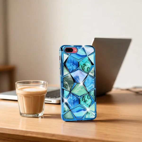 Sky_Blue_Ruby_Geometric_Marble_Slim_Phone_Case_Cover