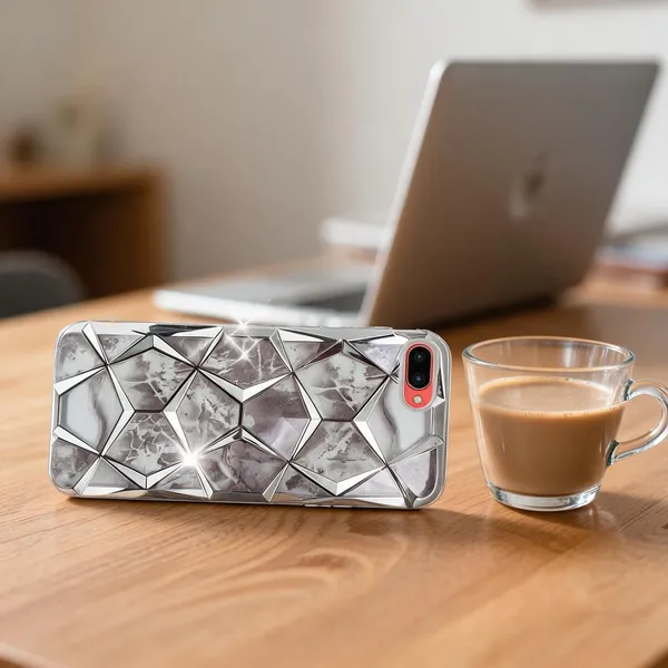 Grey_Geometric_Diamond_Marble_Detachable_Back_Cover_Oppo_A3S