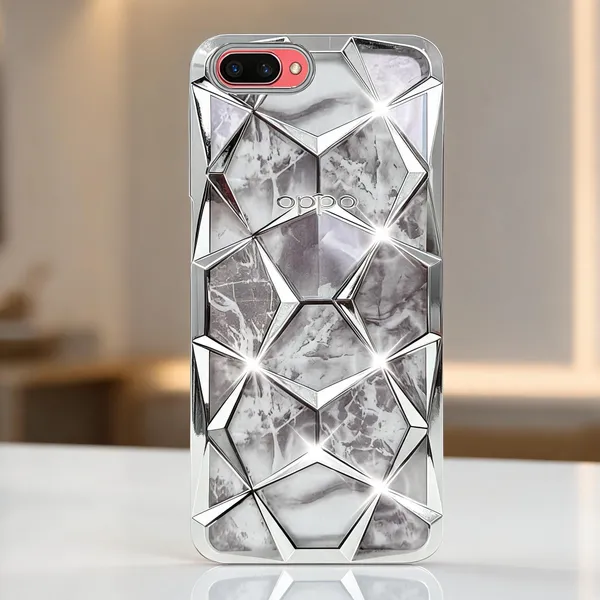 Grey_Geometric_Diamond_Marble_Detachable_Back_Cover_Oppo_A3S