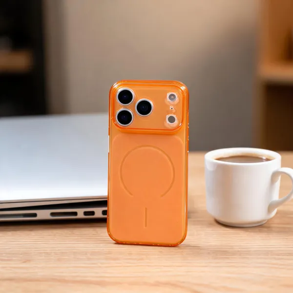 Orange_Transparent_Magnetic_Ring_Pvc_Phone_Case