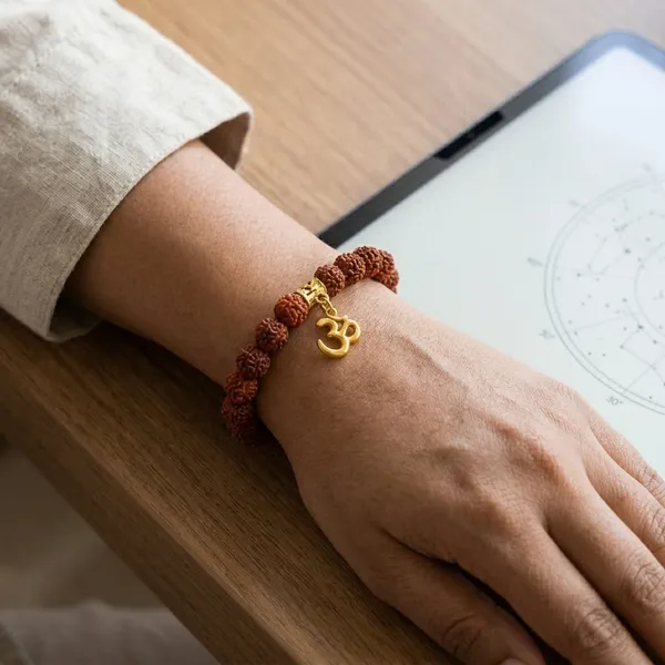 5_Mukhi_Rudraksh_Bracelet_With_Om