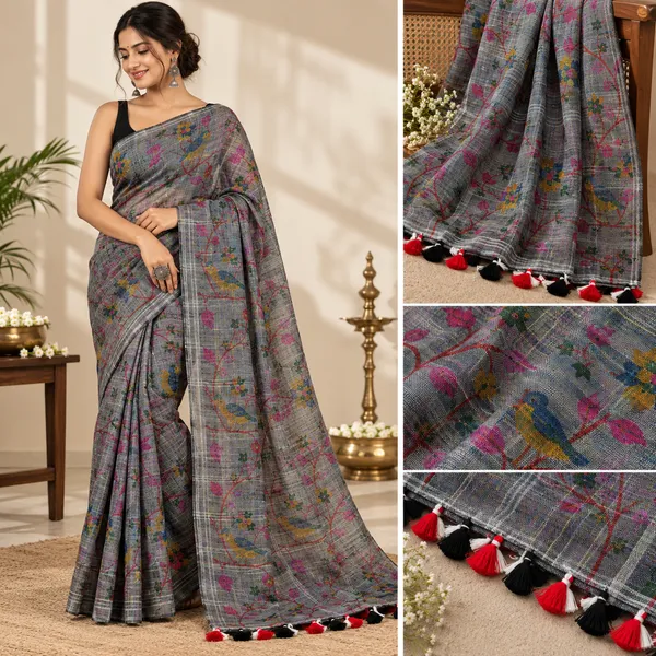 Gray_Handloom_Cotton_Linen_Saree_For_Women