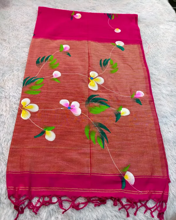 Pink_Khadi_Cotton_Hand_Painted_Saree_For_Women