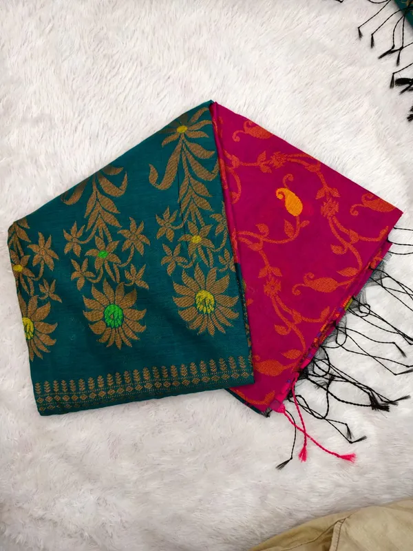 Rama_Magenta_Handloom_Chanderi_Cotton_Zari_Work_Saree_For_Women