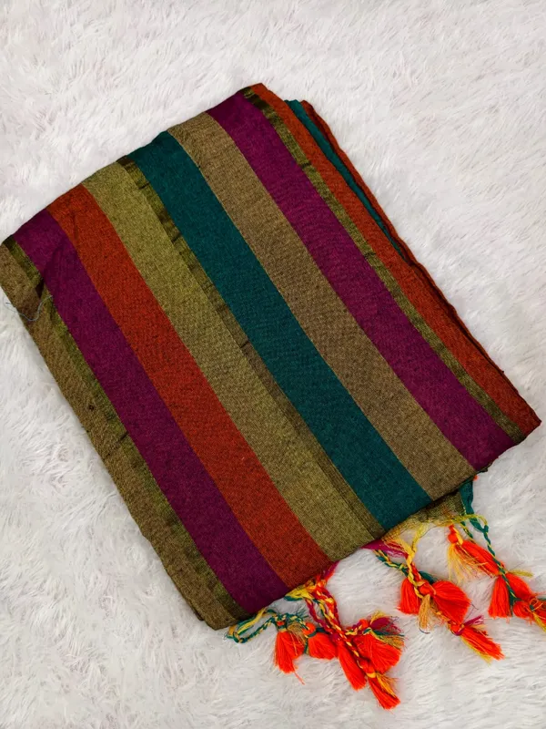 Multicolor_Handloom_Khadi_Cotton_Saree_For_Women