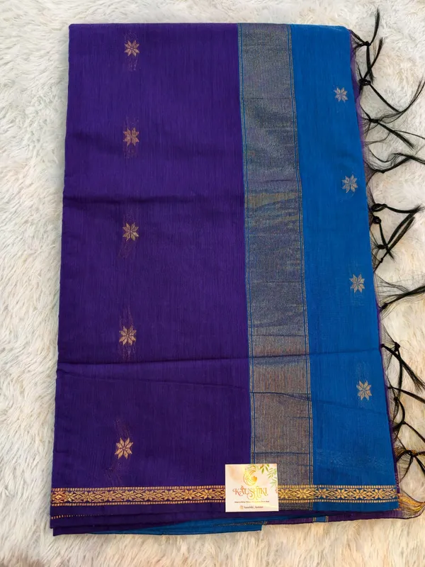 Purple_Cotton_Maheshwari_Golden_Zari_Motifs_Saree_For_Women
