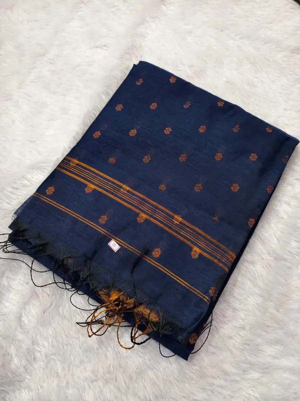 Royal_Blue_Cotton_Maheshwari_Zari_Motifs_Saree_For_Women