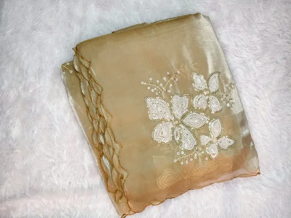 Chiku_Pure_Soft_Silk_Tissue_Designer_Banarasi_Saree_For_Women