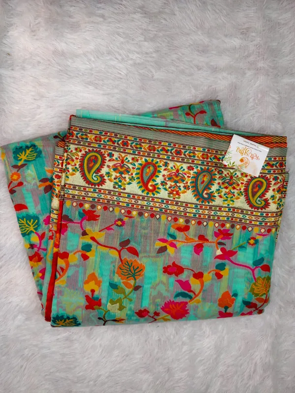 Blue_Cotton_Pashmina_Banarasi_Weave_Saree_For_Women