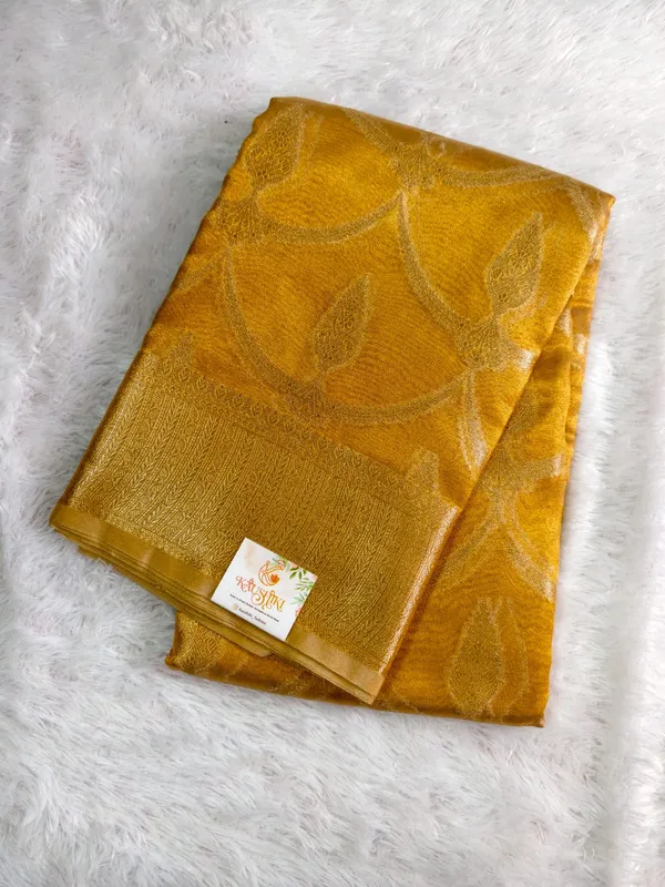 Golden_Soft_Tissue_Banarasi_Woven_Saree_For_Women
