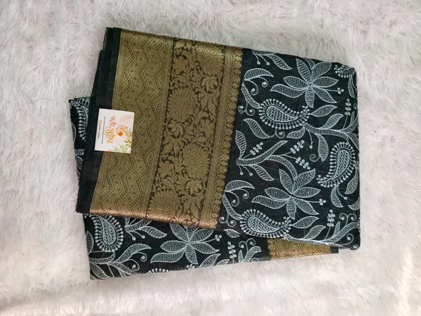 Black_Organza_Banarasi_Chikankari_Saree_For_Women