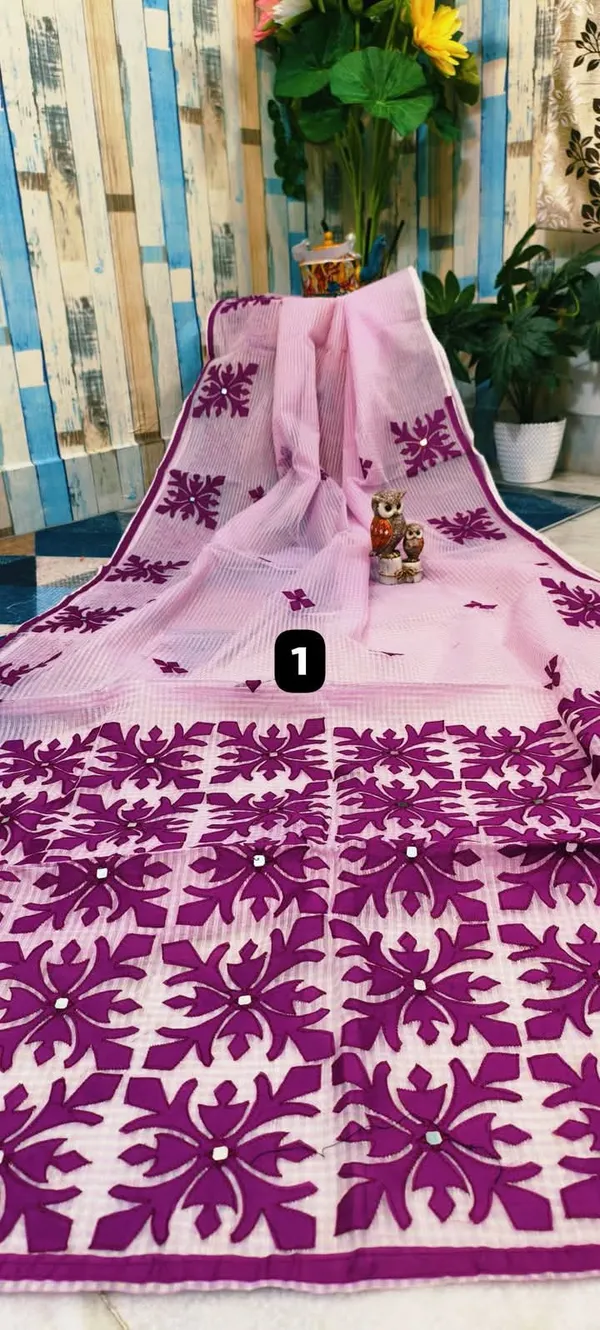 Lavender_Resham_Kota_Applique_Work_Saree_For_Women