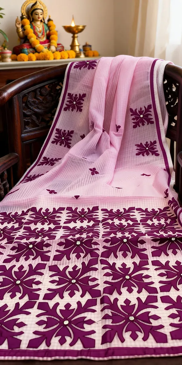 Lavender_Resham_Kota_Applique_Work_Saree_For_Women