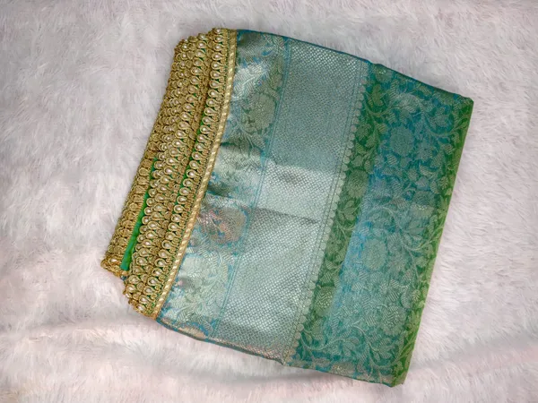 Dual_Shade_Organza_Party_Wear_Designer_Pearl_Lace_Saree_For_Women