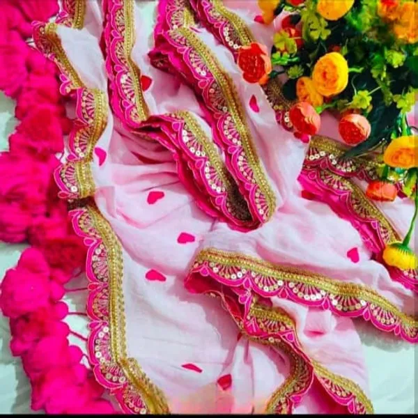 Baby_Pink_Pure_Cotton_Zari_Check_Ajrakh_Patchwork_Saree_For_Women