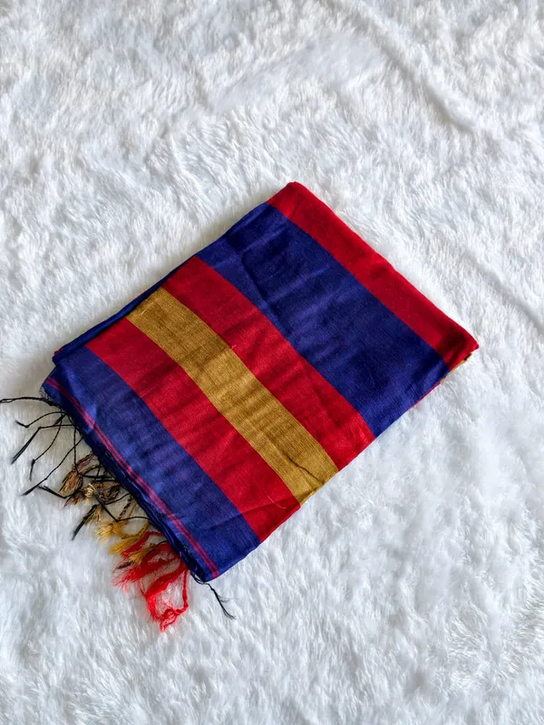 Multicolor_Pure_Soft_Cotton_Handloom_Saree_For_Women