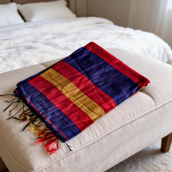 Multicolor_Pure_Soft_Cotton_Handloom_Saree_For_Women