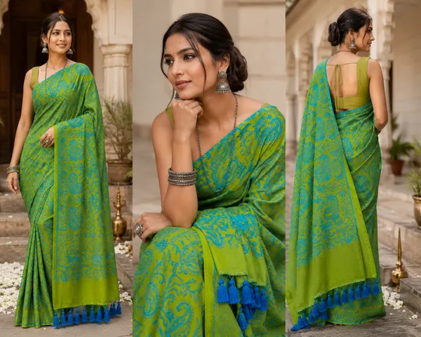 Parrot_Green_Mul_Cotton_Chikankari_Saree_For_Women