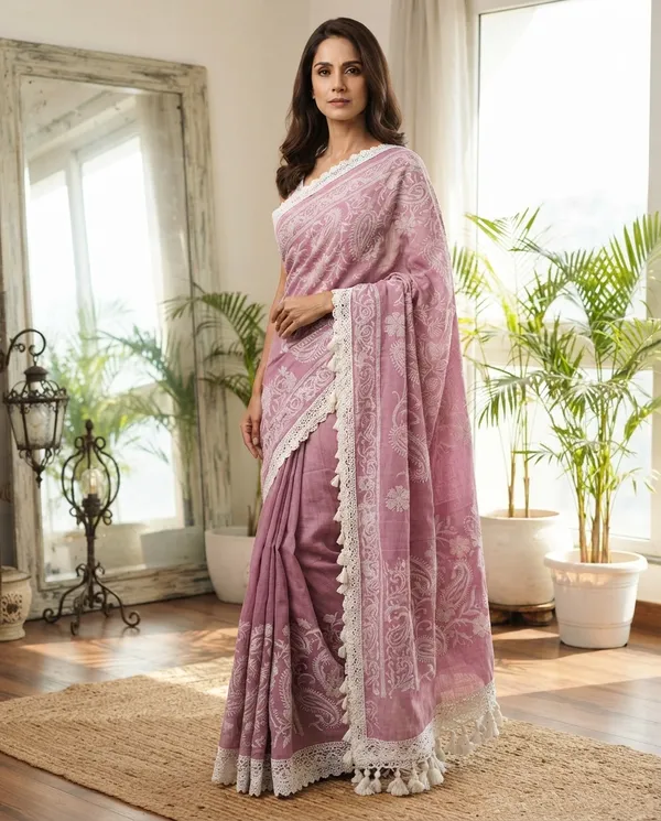 Baby_Pink_Mul_Cotton_Chikankari_Saree_For_Women