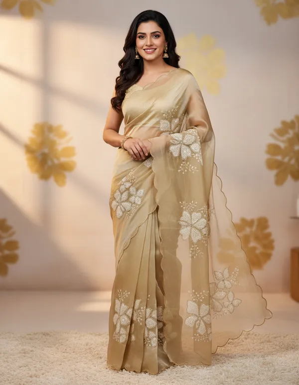 Chiku_Pure_Soft_Silk_Tissue_Designer_Banarasi_Saree_For_Women