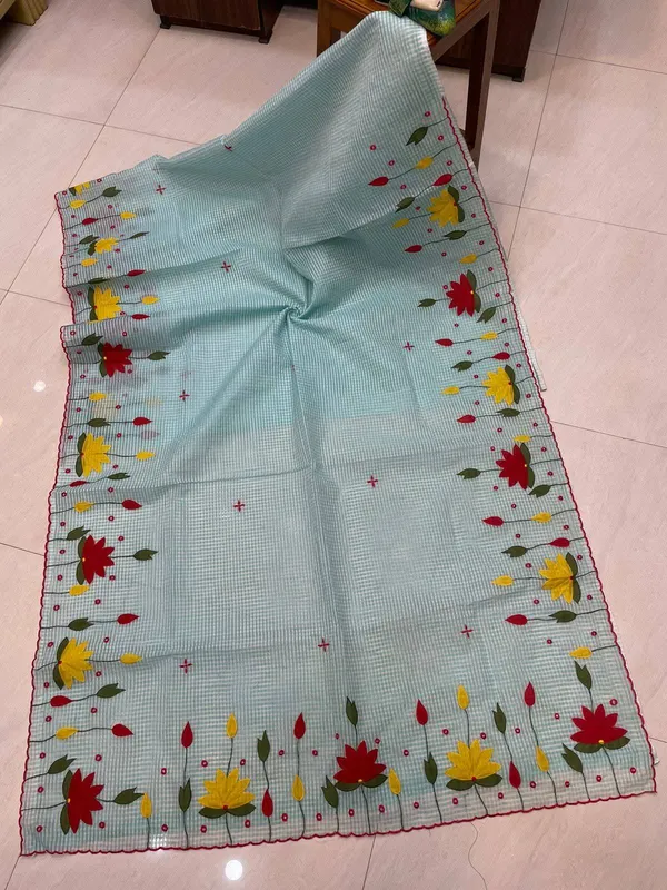 Light_Blue_Resham_Kota_Applique_Saree_For_Women