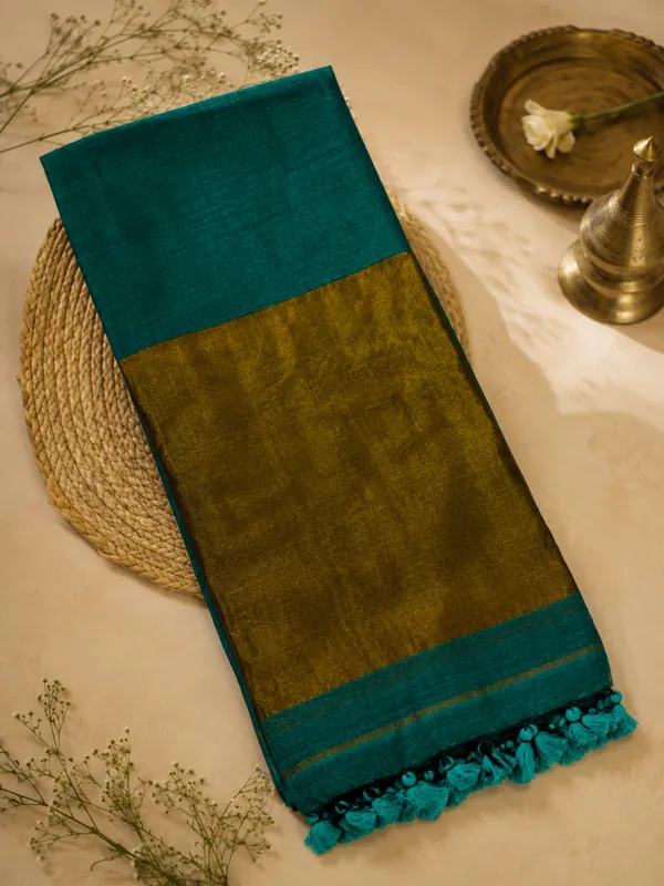 Rama_Mul_Cotton_Zari_Pallu_Saree_For_Women